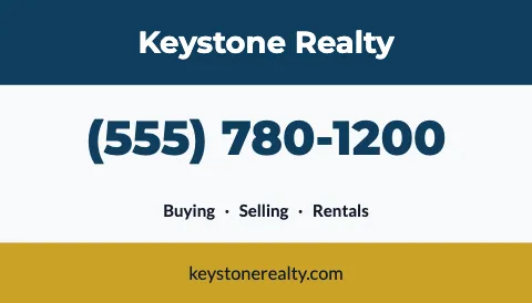 Real estate call us magnet template