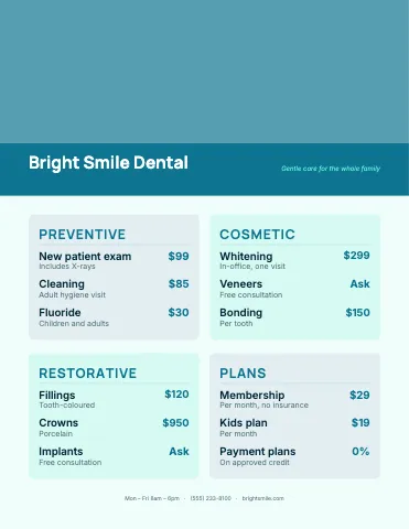 Medical & dental photo masthead menu template