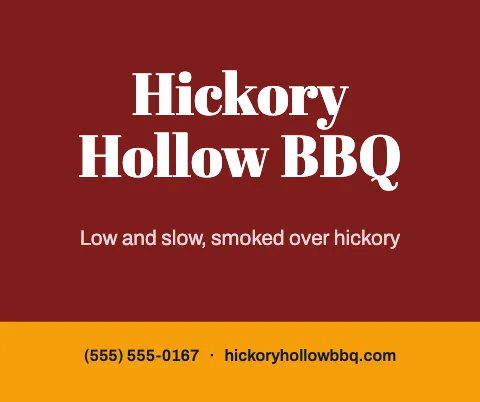 BBQ smokehouse brand mouse pad template