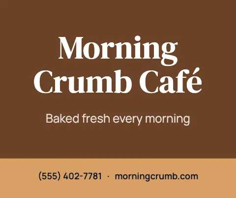 Café & bakery brand mouse pad template