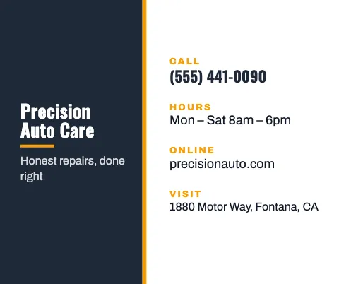 Auto repair desk info mouse pad template