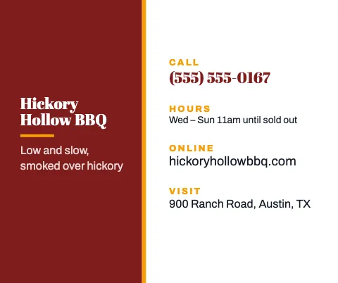 BBQ smokehouse desk info mouse pad template