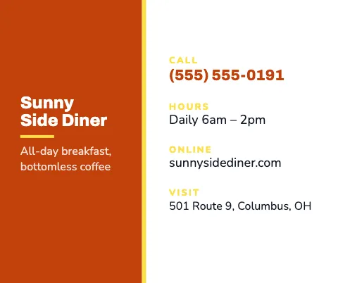 Breakfast diner desk info mouse pad template