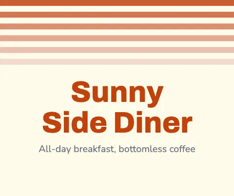 Breakfast diner stripes mouse pad template