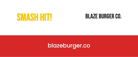 Burger joint colour band mug template