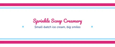 Ice cream shop diner stripe mug template