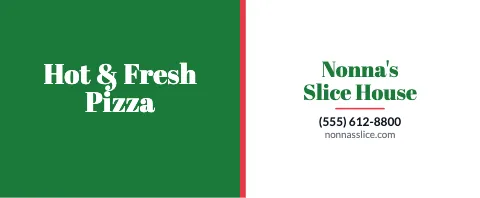 Pizzeria two-tone mug template
