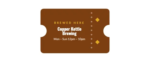 Brewery & bar ticket mug template