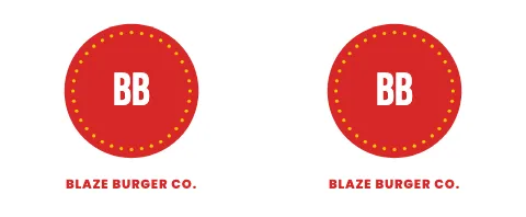 Burger joint twin seals mug template