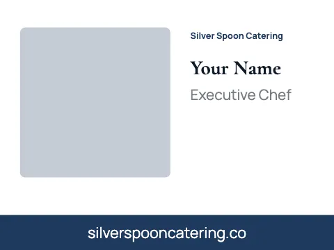 Catering photo name badge template