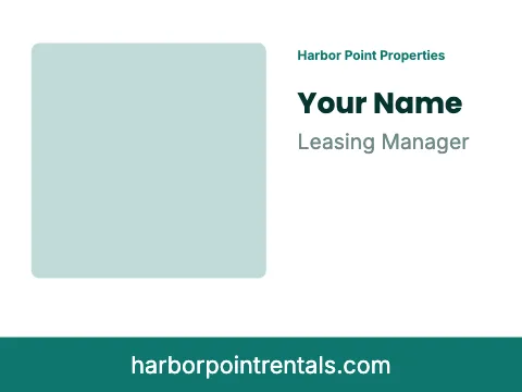 Property management photo name badge template