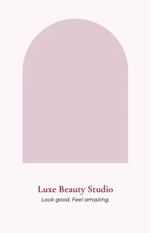 Salon & spa arch photo notebook template
