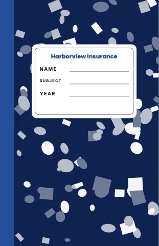 Insurance agency composition notebook template