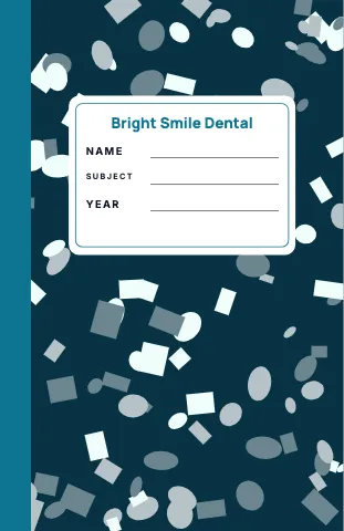 Medical & dental composition notebook template