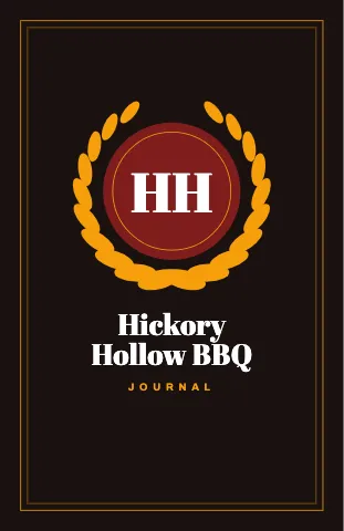 BBQ smokehouse classic crest notebook template