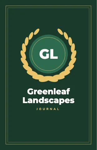 Landscaping classic crest notebook template