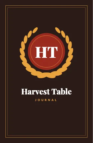 Restaurant classic crest notebook template