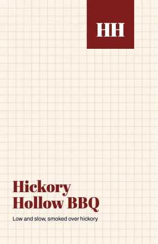 BBQ smokehouse graph paper notebook template