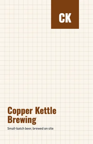 Brewery & bar graph paper notebook template