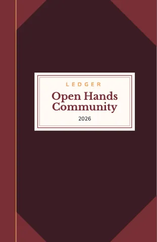 Nonprofit & charity ledger corners notebook template