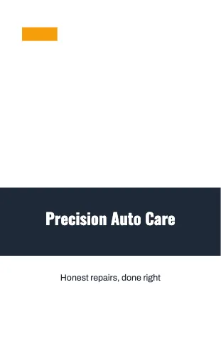 Auto repair band notebook template