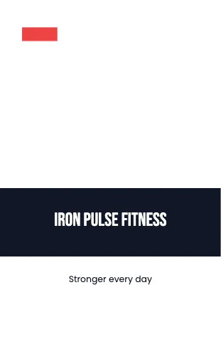 Fitness & gym band notebook template
