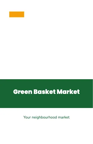 Grocery & market band notebook template