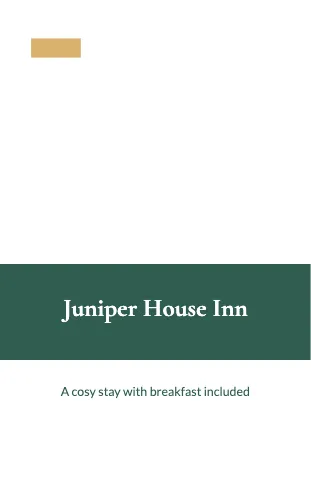 Hotel & B&B band notebook template