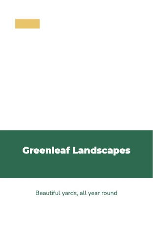 Landscaping band notebook template