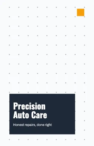 Auto repair dot grid notebook template