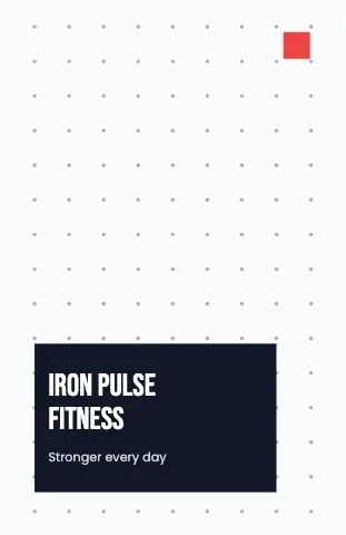Fitness & gym dot grid notebook template