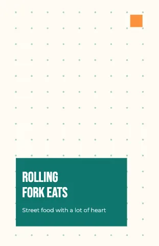 Food truck dot grid notebook template