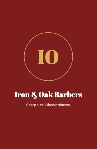 Barbershop monogram notebook template