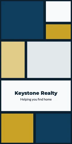 Real estate colour blocks phone case template