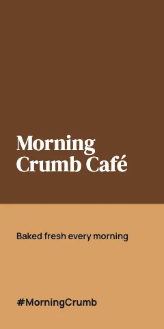 Café & bakery bold phone case template
