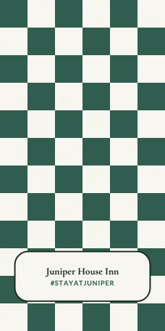Hotel & B&B checkerboard phone case template