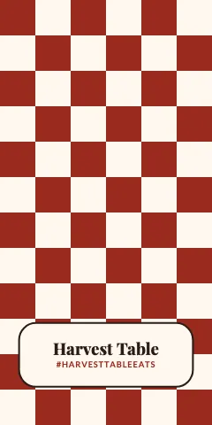 Restaurant checkerboard phone case template