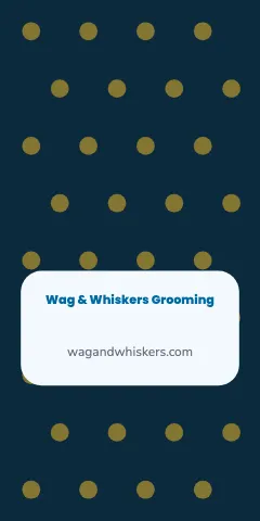 Pet grooming dots phone case template