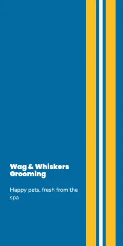 Pet grooming racing stripes phone case template