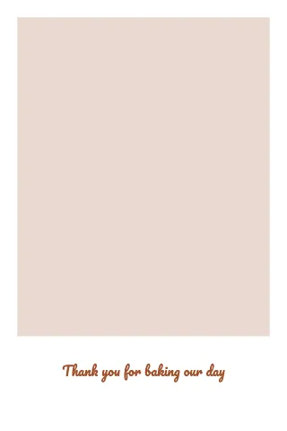 Bakery white border photo print template