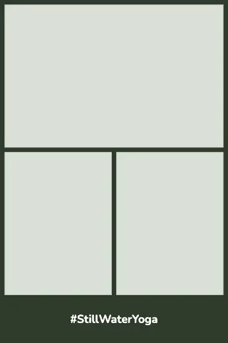 Yoga studio collage photo print template