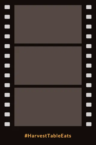 Restaurant film strip photo print template
