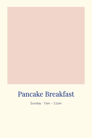 Breakfast diner instant photo photo print template