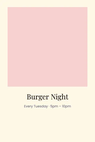 Burger joint instant photo photo print template