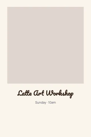 Café & bakery instant photo photo print template