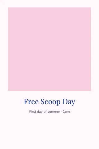 Ice cream shop instant photo photo print template