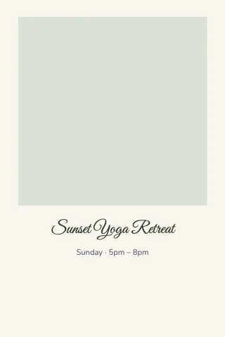 Yoga studio instant photo photo print template