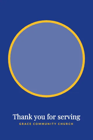 Church & community circle portrait photo print template