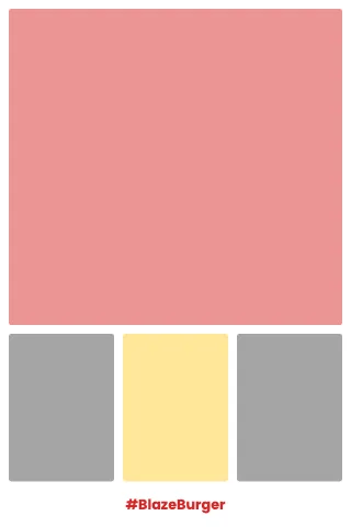 Burger joint mosaic photo print template