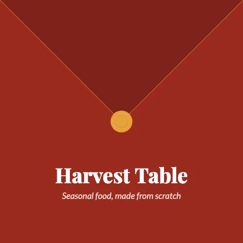 Restaurant envelope flap pillow template